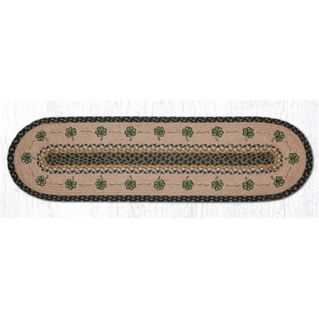 CAPITOL IMPORTING CO 13 x 48 in. Shamrock Oval Patch Runner 64-116S